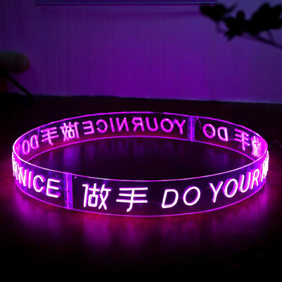 DIYケーブル設置 LED ネオンフレックスストライプライト 円滑な照明と室内装飾