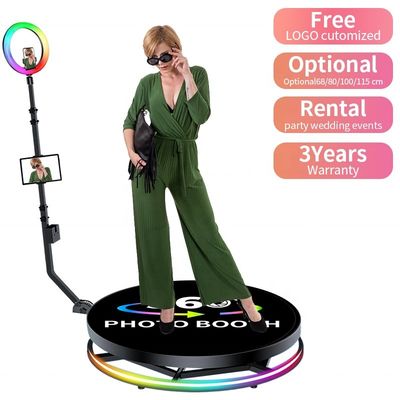 ビジネスイベントのための自動 360 フォトブース 無料 オーダーメイド ロゴ 入力電圧 110-240V