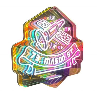 アクリル3Dホログラムディスプレイスクリーン LED デジタルシグネージ ミラーシグネージ ライトボックス