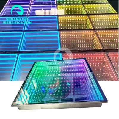 インタラクティブなネオンダンスフロアのためのLED光源5050 RGBLED取り外せるガラスタイル