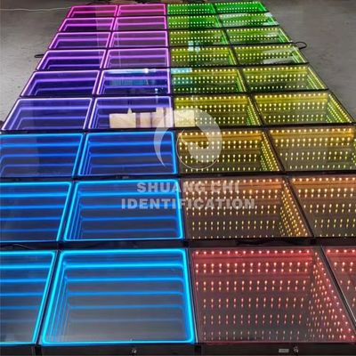 インタラクティブなネオンダンスフロアのためのLED光源5050 RGBLED取り外せるガラスタイル