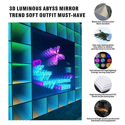 室外 3D LED ライトアップ 床 深い鏡 ネオン 深い魔法鏡 サイズ オーダーメイド