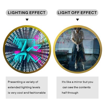 室外 3D LED ライトアップ 床 深い鏡 ネオン 深い魔法鏡 サイズ オーダーメイド