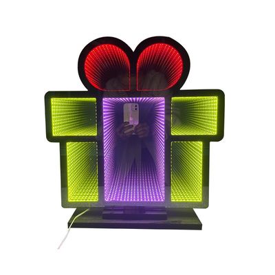 クリスマスライトスタイル LEDライトとアクリルマジックミラー付きのクリスマスギフトボックス