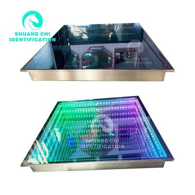 80 IP 67 ステンレス鋼 温熱ガラス 圧力感受性 LED ダンスフロアタイル