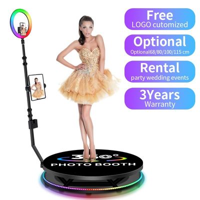 360度スピナー プラットフォーム ポータブルセルフィー ビジネス 写真ブース 1ストップショッピング