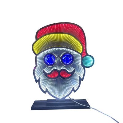 アクリル魔法の鏡 クリスマスサンタランプ LEDライトと30lm/wの照明効率