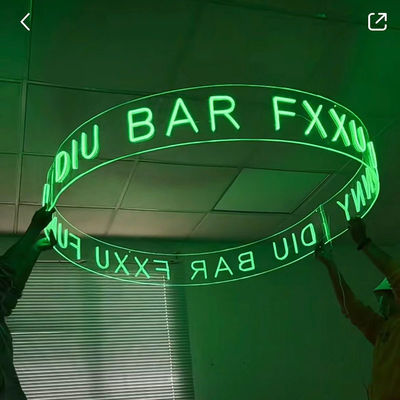 DIY キャベルのネオンライトサイン オーダーメイド ロゴ フレックスストライプ スムーズライト 生産ライン