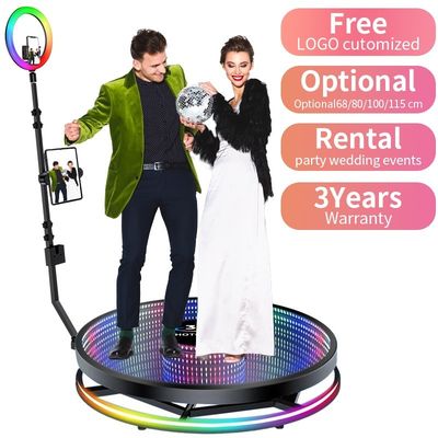 Gro互換性ポータブルセルフィー スピン 360 フォトブース 1〜6 人用 360 度写真