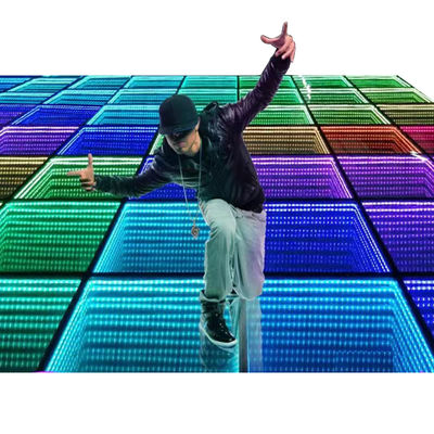 3D インフィニティ ミラー ビデオ ライト LED ダンス フロア 結婚式 パーティー パーソナライゼーション