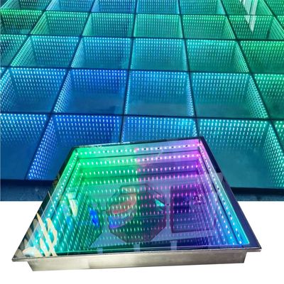 3D インフィニティ ミラー ビデオ ライト LED ダンス フロア 結婚式 パーティー パーソナライゼーション