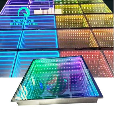 3D インフィニティ ミラー ビデオ ライト LED ダンス フロア 結婚式 パーティー パーソナライゼーション