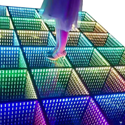 IP55-IP67 防水 LED ダンスフロア 結婚式パーティーステージ DJ 3D ミラー RGB 照明