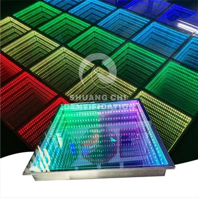 IP55-IP67 防水 LED ダンスフロア 結婚式パーティーステージ DJ 3D ミラー RGB 照明