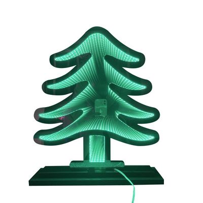 クリスマスツリー インフィニティ LED アクリル鏡 暗調装置なしの屋外照明