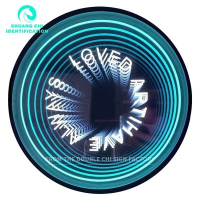 アダプター搭載 HD 温かいガラス背景 LEDライトボックス 無限鏡 3d カスタム LED ニュオンサイン