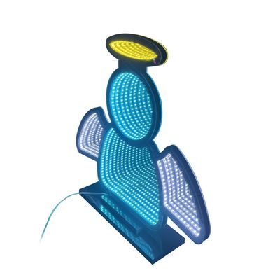 40cm LED 3D インフィニットミラーライト クリスマス バースデーパーティー 素晴らしい家庭装飾