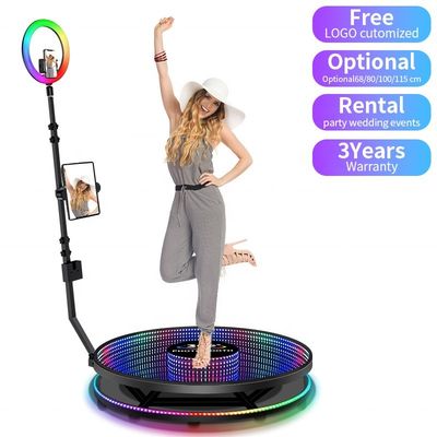 25cm プラットフォームの高さ オートマティック 360ブース 屋外イベントとセルフィー撮影