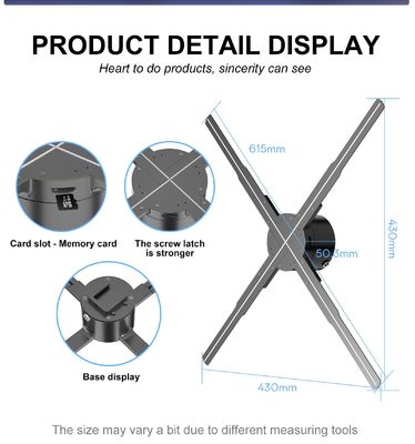 65cm LEDファンの3Dホログラムディスプレイ 病院製品のプロモーションのためのWi-Fiアプリで制御