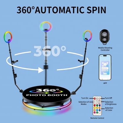 360 フォトブース カメラ回転プラットフォーム 500KG 負荷負荷と緊急制御