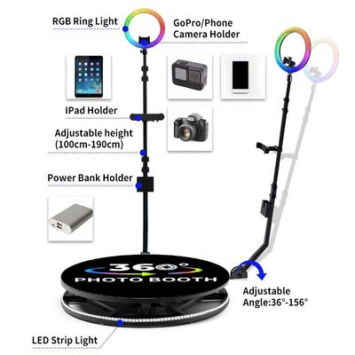 360 フォトブース カメラ回転プラットフォーム 500KG 負荷負荷と緊急制御