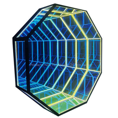 カスタマイズされたネオン インフィニティ 3D LED オプティカル・イリュージョン 床の鏡 あなたの家の装飾を向上させる
