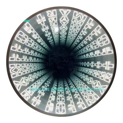 カスタマイズされたネオン インフィニティ 3D LED オプティカル・イリュージョン 床の鏡 あなたの家の装飾を向上させる
