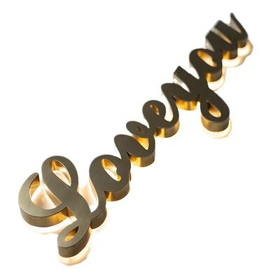 OEM アウトレット アクリル フロントとバック LED 広告サインディスプレイのための明るい文字
