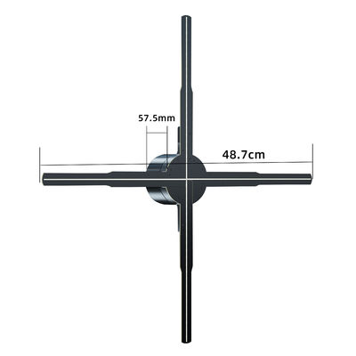 100cm 2刃 3Dホログラム ファンの病院の革命的な製品 1.692MMコントラスト比