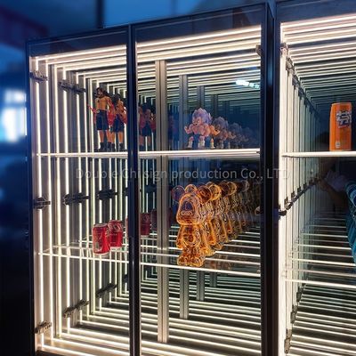 カスタマイズされた色 無限の鏡 絶え間ない鏡 ワインバー キャビネット