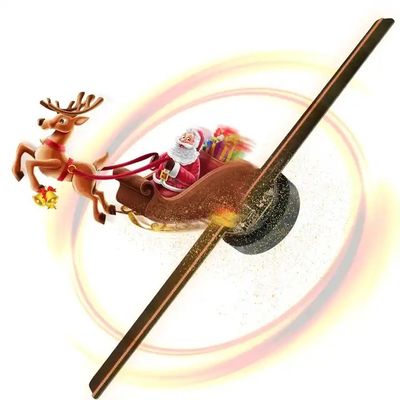 2300 明るさ 65cm 雲 1080p ワイファイ ホログラム ファンのデジタル ビデオ シグネージ LED 3D ディスプレイ