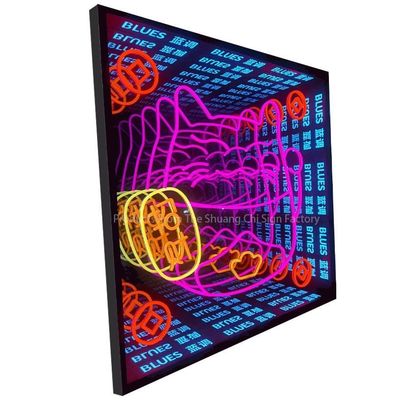 無限鏡3DカスタムLEDネオンサインで空間を変えてください