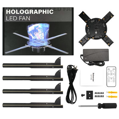 2300 明るさ 65cm 雲 1080p ワイファイ ホログラム ファンのデジタル ビデオ シグネージ LED 3D ディスプレイ