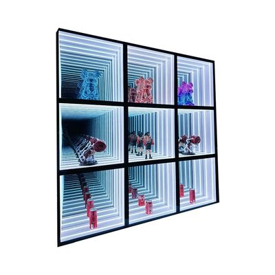 ファッショナブル RGB インフィニットミラー アビス 3D ロゴディスプレイケース