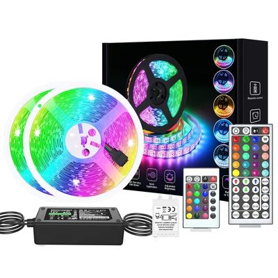 5m 5050 SMD LEDチップ 防水 RGB 柔軟 LED ストライプライト 超薄型スマートテレビ