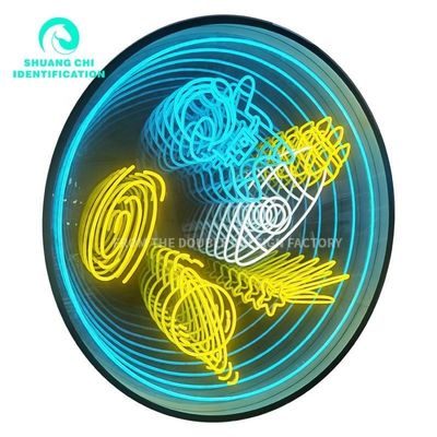 プラグ電源 高い雰囲気とLEDストライプルームのアップグレードのための近代的なネオン鏡