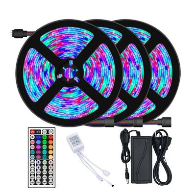 16.4ft 12V 5050 RGB スマート ブルーツepo_Latn LED ストライプ ミュージックライト ベッドルームの装飾用