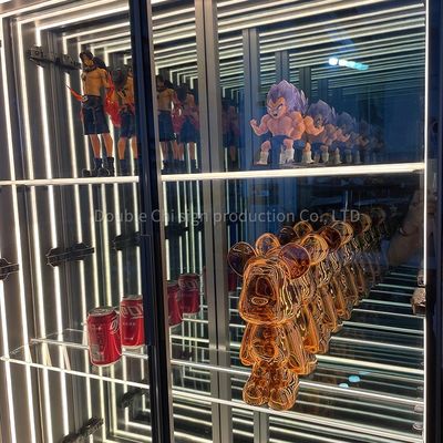 オーダーメイド ホーム ワイン キャビネット モデル 装飾 収納 壁 吊り 穴 鏡 照明 ガラス キャビネット