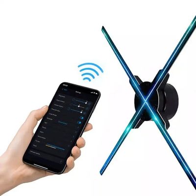1800 亮度 壁 3D ホログラム 広告ディスプレイ APP コンテンツをアップロードする
