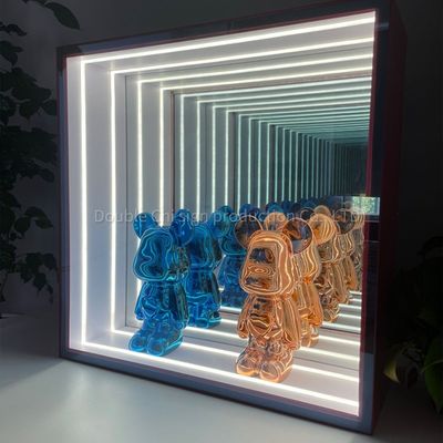 室内 室外 壁に吊るし LED 色の変化 光 飾り付けの深淵 インフィニティミラー ディスプレイ ミラーキャビネット