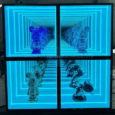 リテールストア マジックミラーディスプレイケース カスタマイズされた厚さとLEDライト装置