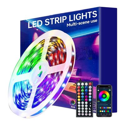 5m/10m LED キット ミュージックシンクロ 音声制御 グーグルホーム アレクサ ツヤ 5050 RGB LED ストライプライト