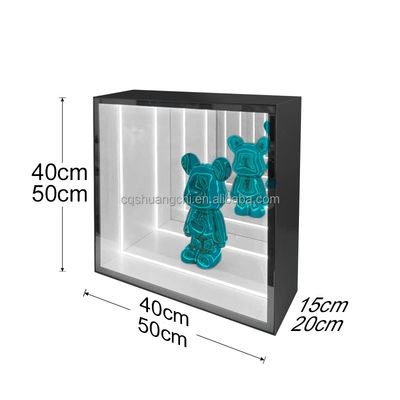 LEDストライプライト インフィニティミラーディスプレイケース ショールーム家具販売ショップ オーダーメイド
