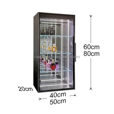 LEDストライプライト インフィニティミラーディスプレイケース ショールーム家具販売ショップ オーダーメイド