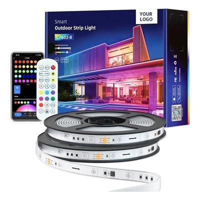 12VIR制御 室内装飾 5m 住宅用 ブルートゥース SMD 5050 RGB LED ストライプライト