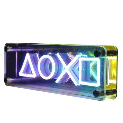 爆発製品ショップ アクリル式インフィニティミラーとネノライトのLEDサインボード