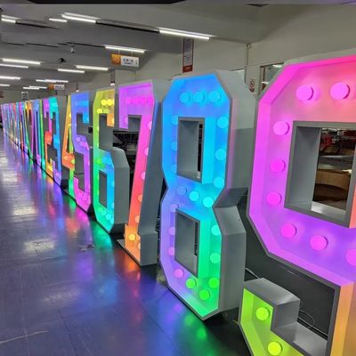 DC電源 照明されたLEDネオン鏡 屋外デジタル広告用