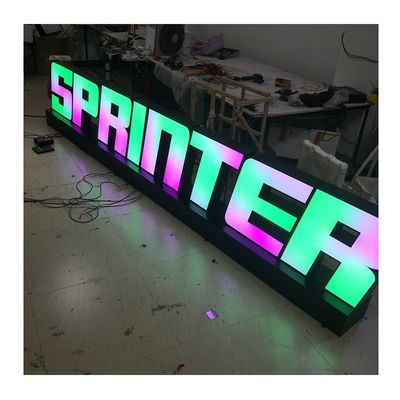 高明るさ LEDライト オーダーメイド 3d 照明 アクリル文字サイン 屋外店