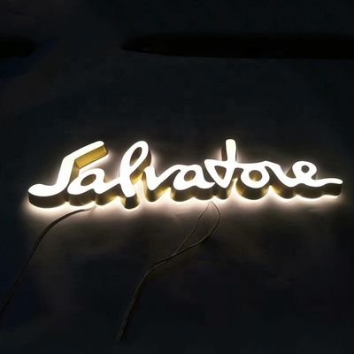 ショッピングモールシグネチャー オーダーメイド LED バックライト レター ネオンライトとアルミニウムレター