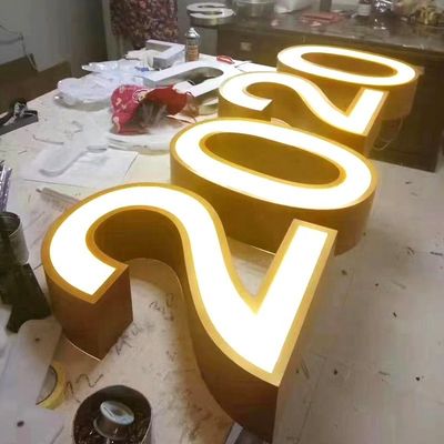 ショッピングモールシグネチャー オーダーメイド LED バックライト レター ネオンライトとアルミニウムレター